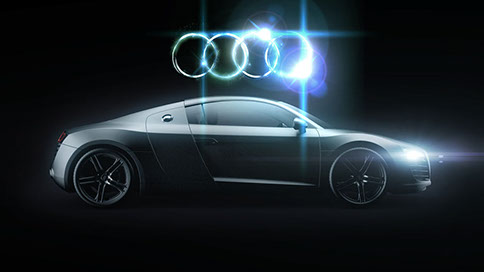 Audi Auto mit Logo